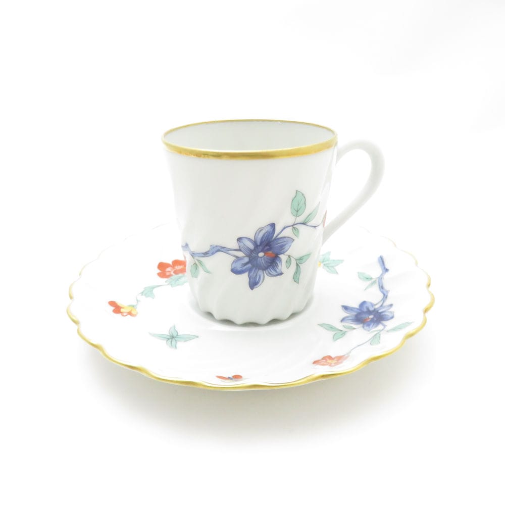 美品 HAVILAND アビランド ダンバリーミント デミタスカップ＆ソーサー 金彩 THE DANBURY MINT SY13300B3 【中古】