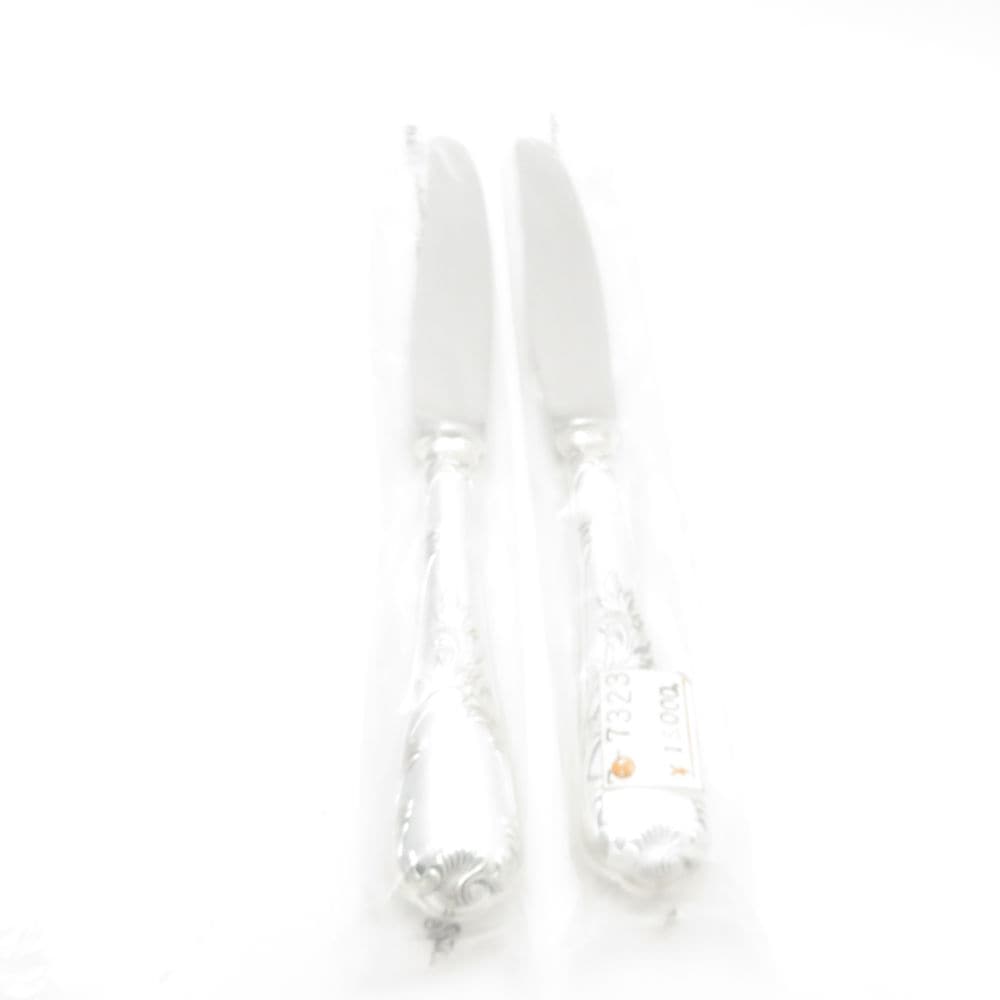 未使用 Christofle クリストフル マルリー テーブルナイフ 2点 シルバー ペア 24.5cm カトラリー SC9172B3 【中古】