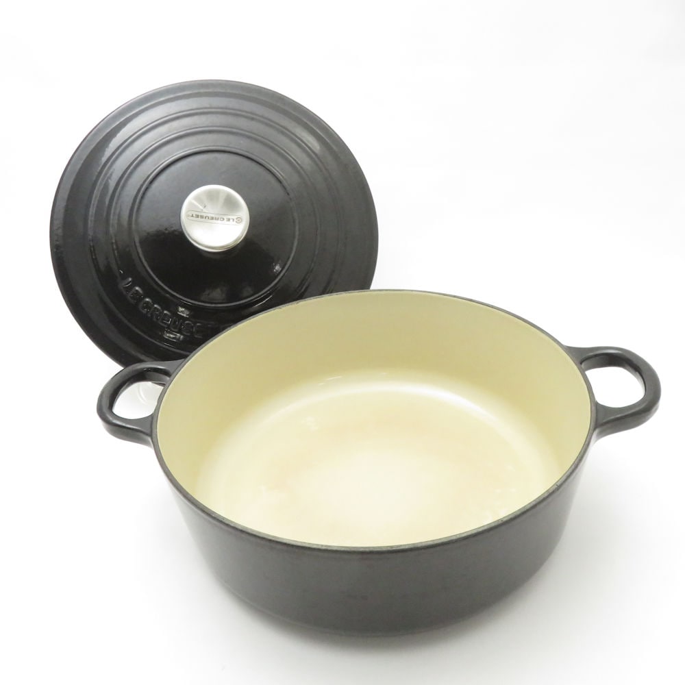 Le Creuset ルクルーゼ ココット ジャポネーズ 両手鍋 24cm ホーロー ほうろう SM4729S2 【中古】