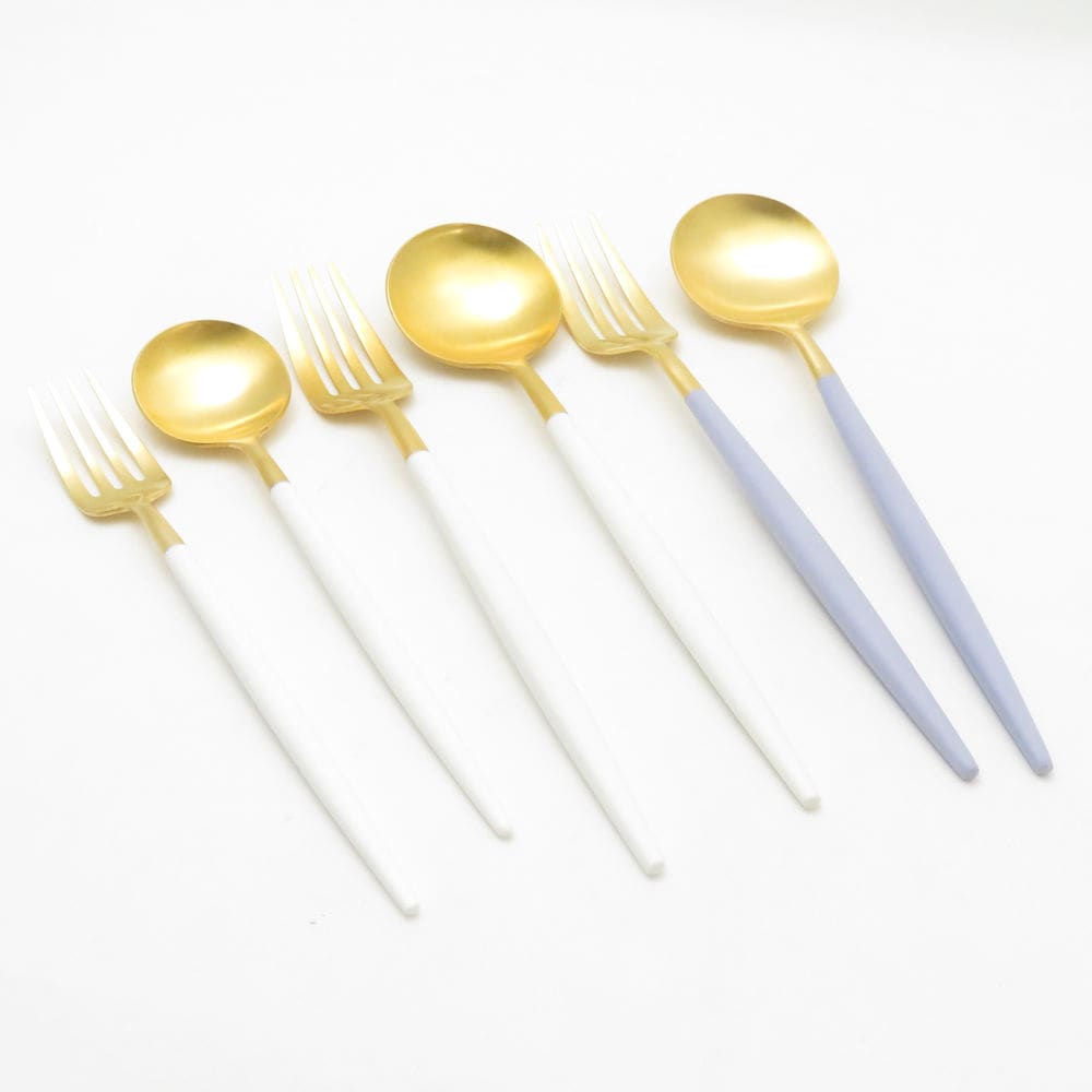 美品 Cutipol クチポール ゴア カトラリー 6点 セット スプーン フォーク SM4679B3 【中古】