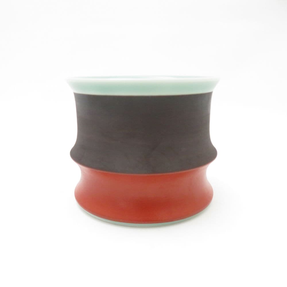 Fukagawa Seiji 深川製磁 竹型 蕎麦猪口 百年庵 SM4752B4 【中古】