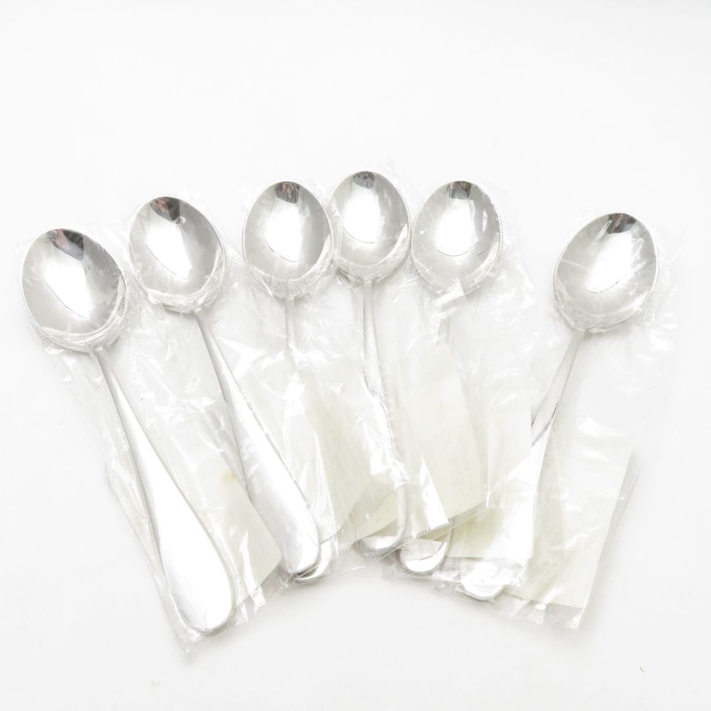 未使用 la base ラバーゼ ティースプーン ミラー仕上げ 6点 ステンレス セット 和平フレイズ カトラリー SC9202F2 【中古】