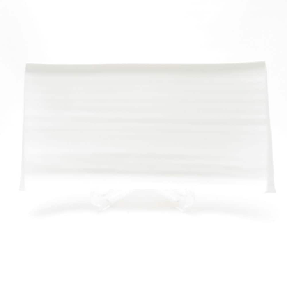 未使用 Satoshi Takaku 高久敏士 長方形皿 34cmプレート 大皿 白磁 SC9203F2 【中古】