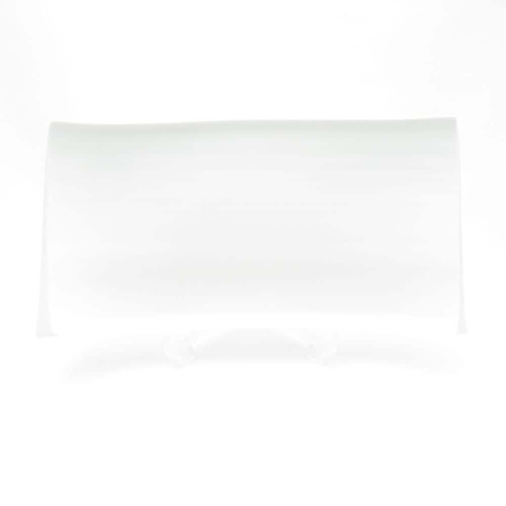 未使用 Satoshi Takaku 高久敏士 長方形皿 34cmプレート 大皿 白磁 SC9204F2 【中古】