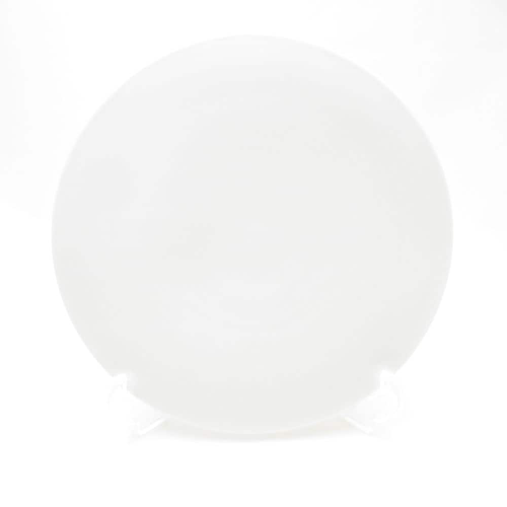 未使用 Satoshi Takaku 高久敏士 中皿 22cmプレート 丸皿 白磁 SC9205F2 【中古】