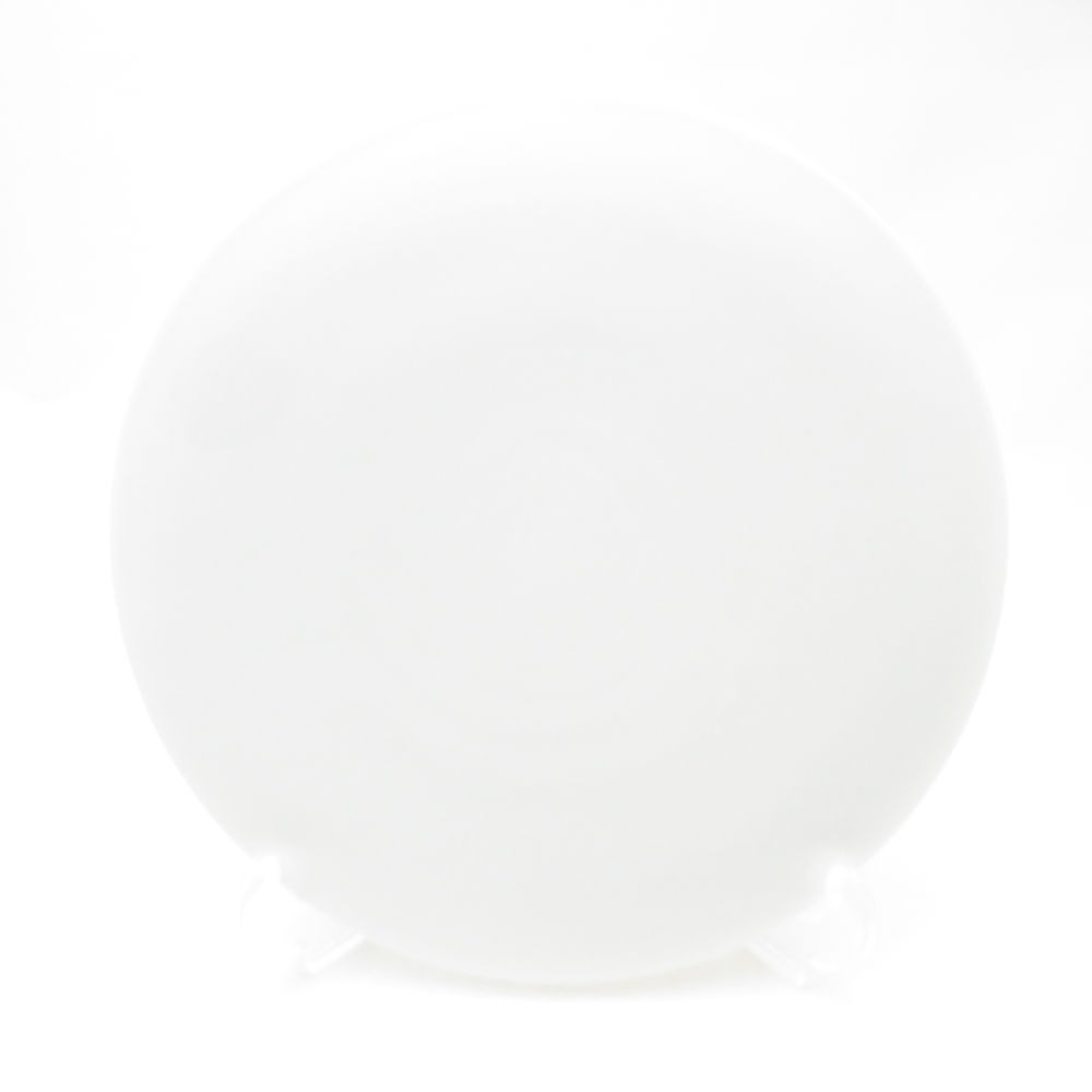 未使用 Satoshi Takaku 高久敏士 中皿 22cmプレート 丸皿 白磁 SC9213F2 【中古】