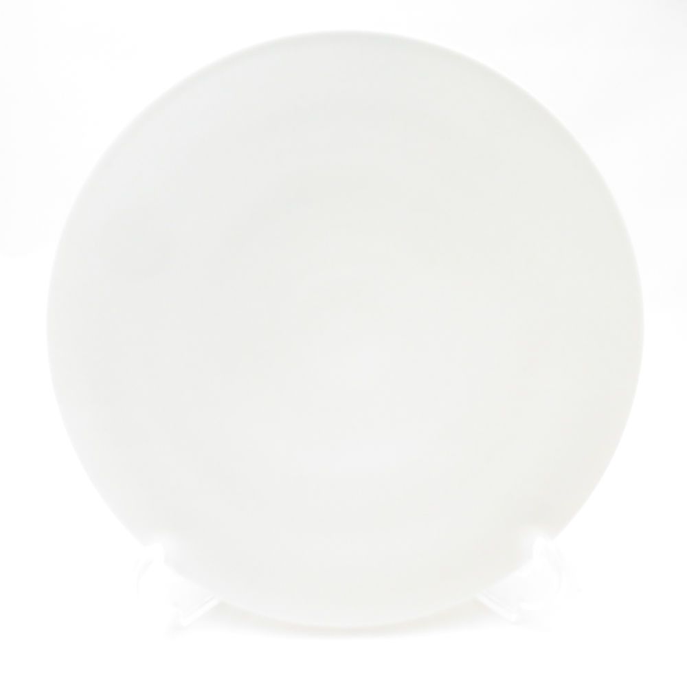 未使用 Satoshi Takaku 高久敏士 中皿 22cmプレート 丸皿 白磁 SC9214F2 【中古】