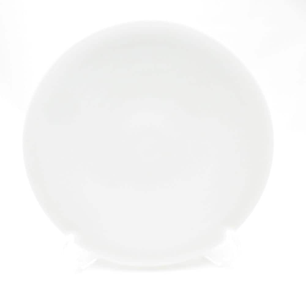 未使用 Satoshi Takaku 高久敏士 中皿 22cmプレート 丸皿 白磁 SC9215F2 【中古】