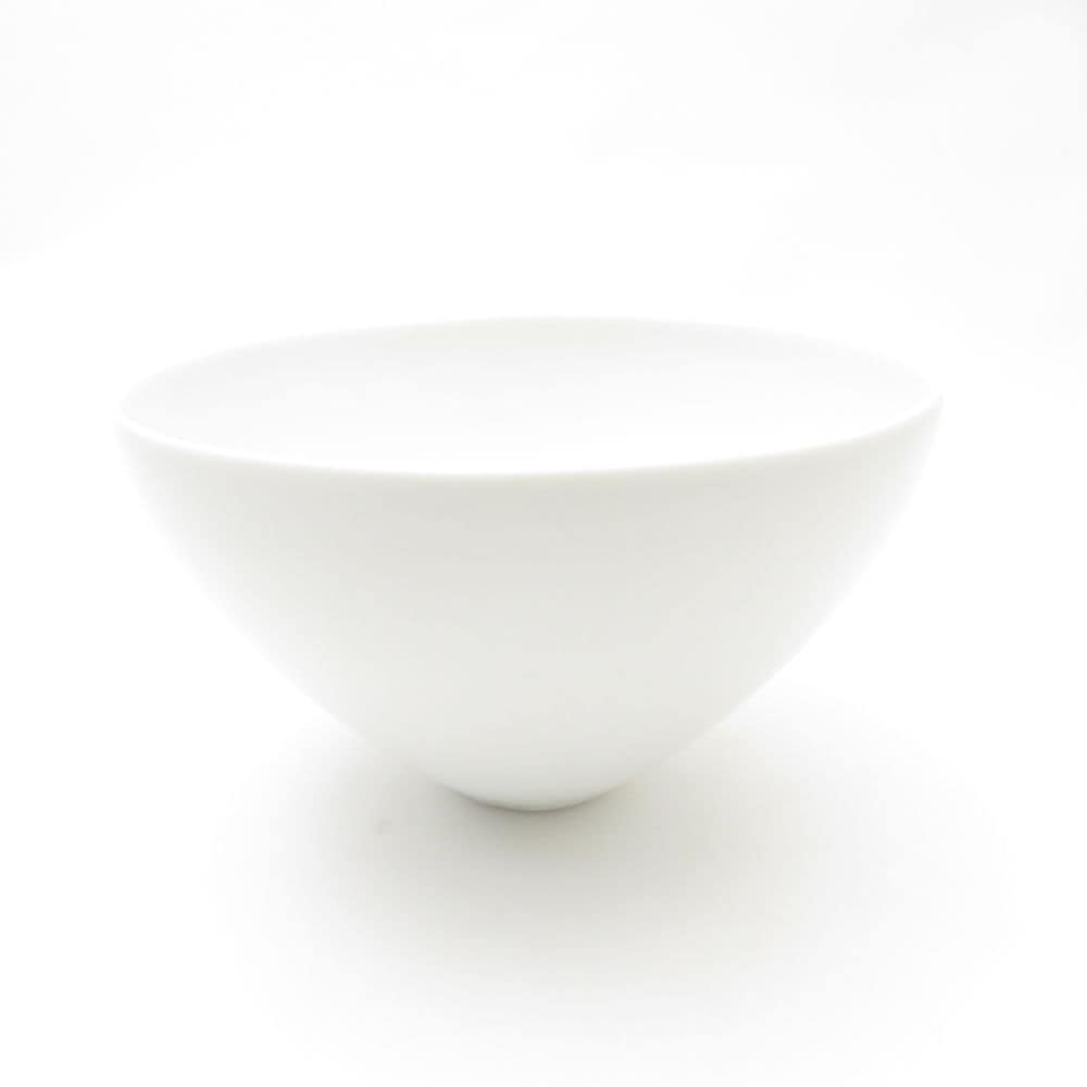 未使用 Satoshi Takaku 高久敏士 ボウル 14cmプレート 深皿 白磁 SC9216F2 【中古】