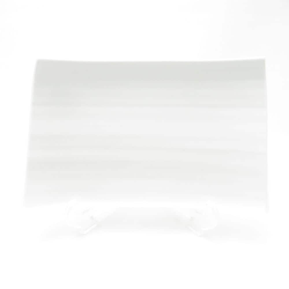 未使用 Satoshi Takaku 高久敏士 長方形皿 20cmプレート 中皿 白磁 SC9238F2 【中古】