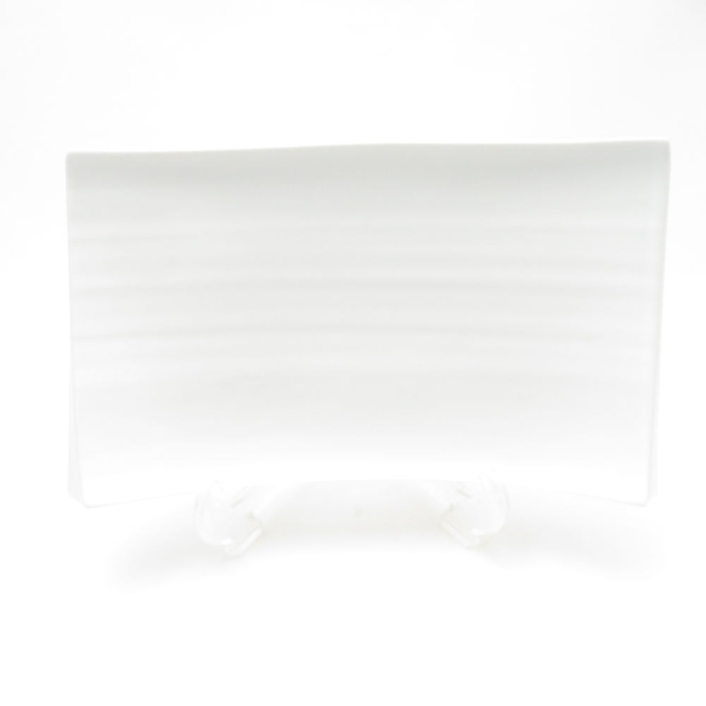 未使用 Satoshi Takaku 高久敏士 長方形皿 20cmプレート 中皿 白磁 SC9242F2 【中古】