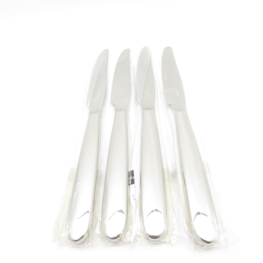 未使用 la base ラバーゼ デザートナイフ ミラー仕上 4点 ステンレス セット 和平フレイズ カトラリー SC9253F2 【中古】