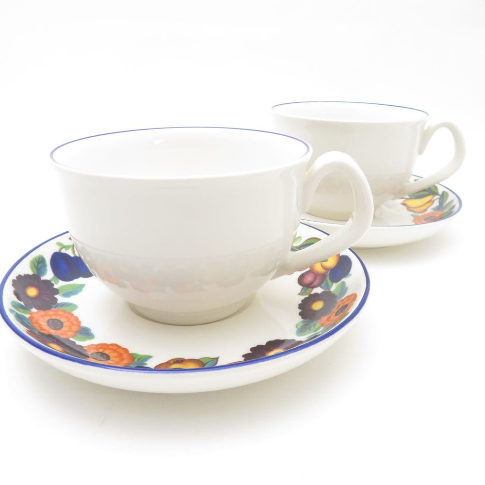 ROYAL COPENHAGEN ロイヤルコペンハーゲン ゴールデンサマー カップ＆ソーサー 2客 ペア SM4768Q1 【中古】