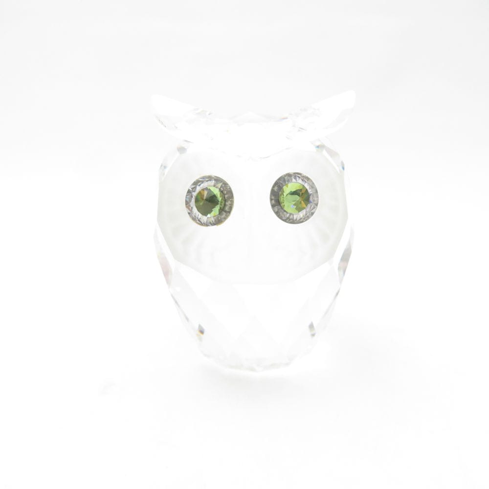 美品 SWAROVSKI スワロフスキー フィギュリン フクロウ ミミズク クリスタル 置物 SM4770Q1 【中古】