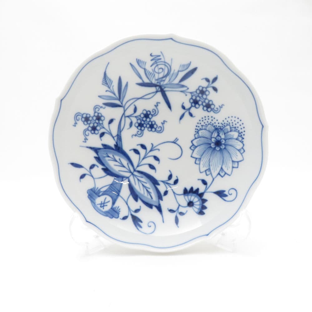 美品 MEISSEN マイセン ブルーオニオン ソーサーのみ コーヒー SC9186V2 【中古】