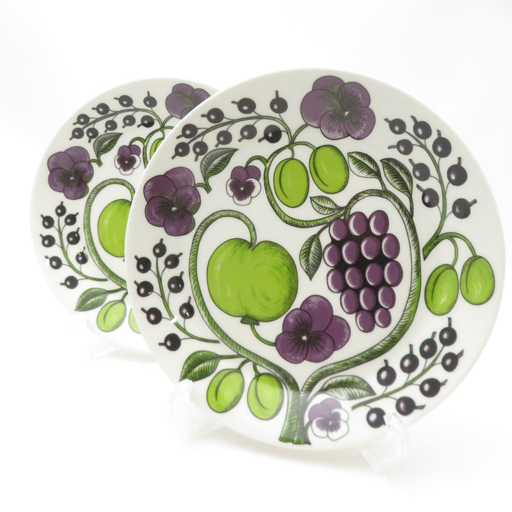 未使用⭐︎ アラビア パラティッシ プレート 21cm パープル2枚セット Paratiisi アラビア パラティッシ パープル 8981 プレート 21cm ギフト