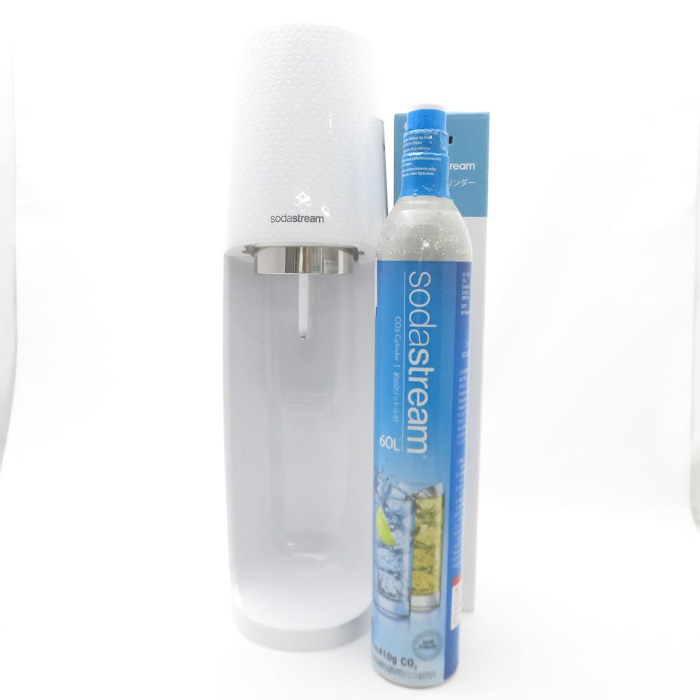美品 sodastream ソーダストリーム スピリット 炭酸水メーカー 未使用ガスカートリッジ付き SM4758Z 【中古】