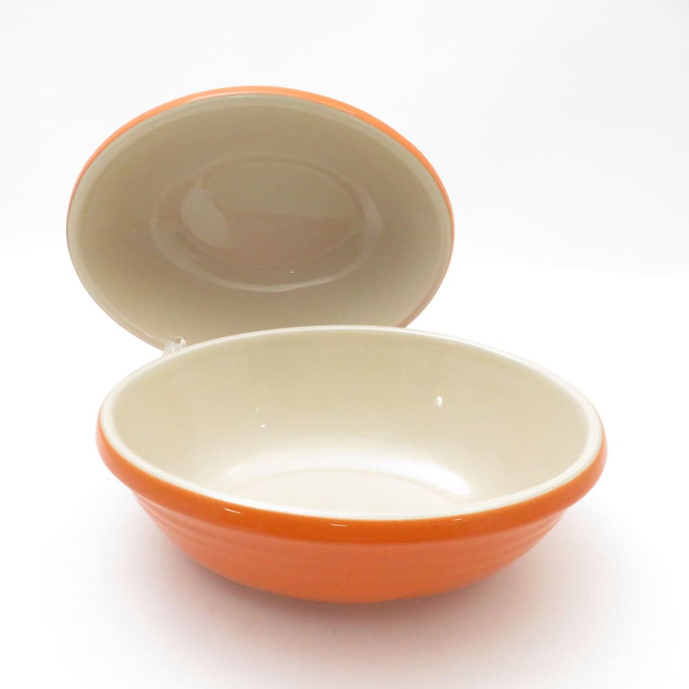 美品 Le Creuset ルクルーゼ オーバルサービングボウル 2点 ペア 17cmプレート 深皿 SC9277S2 【中古】