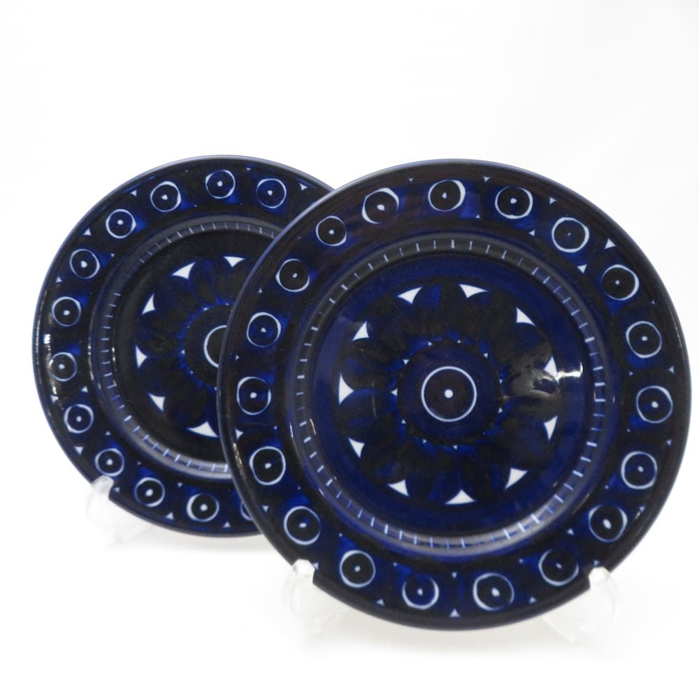 美品 ARABIA アラビア バレンシア 中皿 2枚 ペア 19～20cm デザート 北欧 ヴィンテージ SU13255V2 【中古】