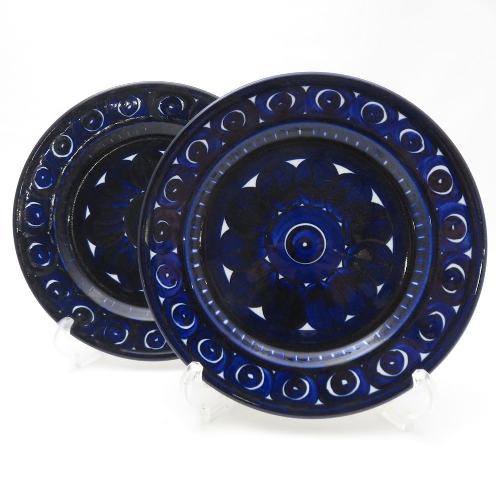 美品 ARABIA アラビア バレンシア 中皿 2枚 ペア 19～20cm デザート 北欧 ヴィンテージ SU13256V2 【中古】