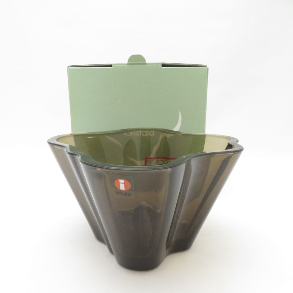 iittala イッタラ アルヴァアアルト スモールボウル 無鉛ガラス 75mm サンド 北欧 SC9281G1 【中古】