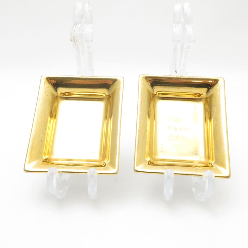 TIFFANY＆Co. ティファニー メタリック ヴィドポシェ&ロゴ 小皿