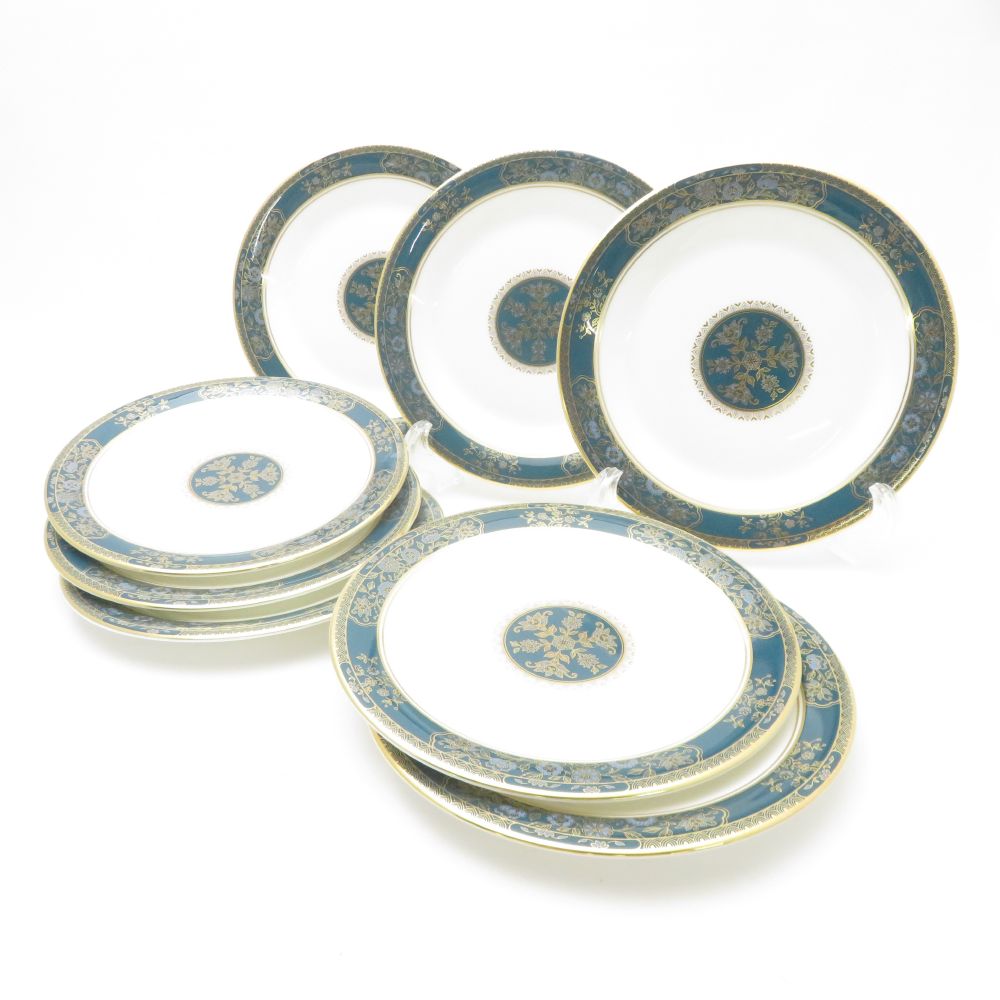 美品 ROYAL DOULTON ロイヤルドルトン CARLYLE カーライル 中皿 8枚 17cmプレート セット SY13398A2 【中古】