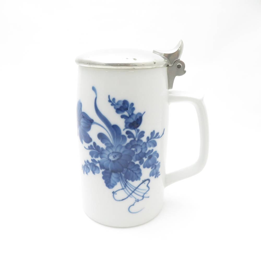 美品 ROYAL COPENHAGEN ロイヤルコペンハーゲン キリンビアマグコレクション 1985年 ブルーフラワー ビアマグ 1点 陶器 ビールジョッキ ビールグラス SC9310D1 【中古】