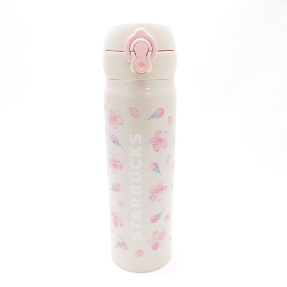 未使用 STARBUCKS スターバックス SAKURA 2021 ハンディステンレスボトル スタバ 桜 サーモス タンブラー 水筒 SC9174Q1 【中古】