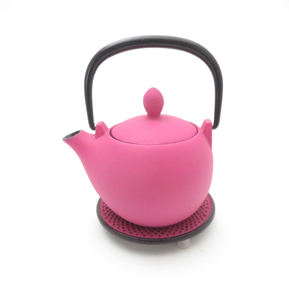 美品 南部鉄器 岩鋳 IWACHU 急須 小型 鉄瓶 カラーポット茶器 日本製 SC9412Q1 【中古】