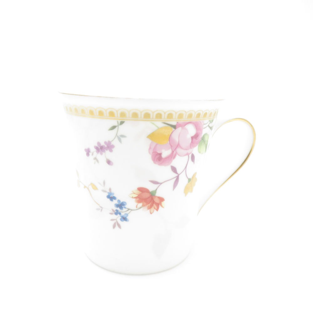 美品 WEDGWOOD ウェッジウッド ローズゴールド マグカップ ティー コーヒー 金彩 薔薇 バラ SU13310B2 【中古】