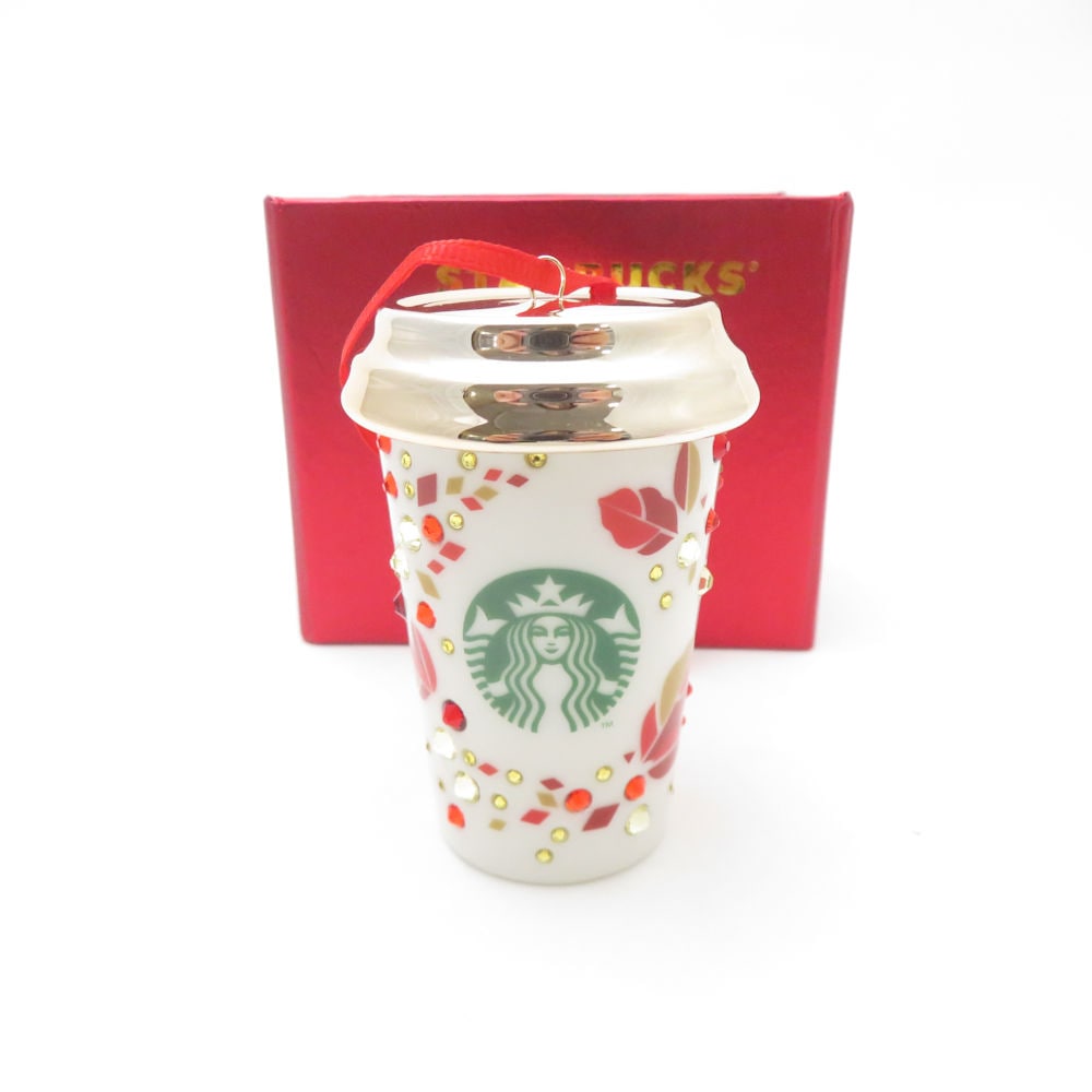 未使用 STARBUCKS スターバックス 2013年ホリデー スワロフスキーオーナメント 海外限定 クリスマス スタバ SC9390C1 【中古】
