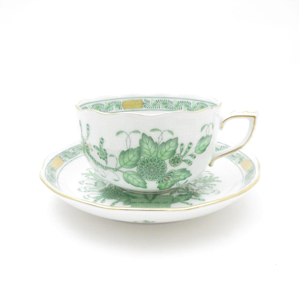 美品 Herend ヘレンド インドの華 FV 724 ティーカップ＆ソーサー SY13442J1 【中古】