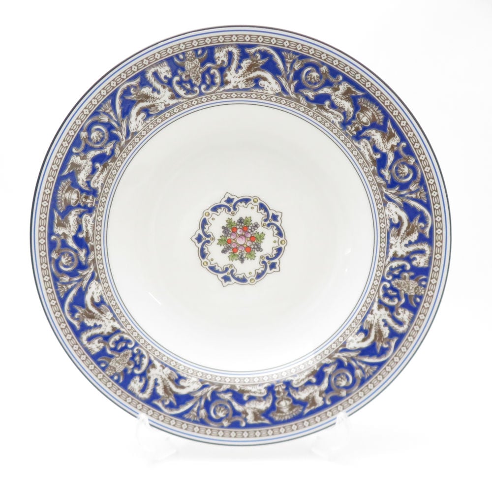美品 WEDGWOOD ウェッジウッド フロレンティーンマリン 中皿 23cmプレート SY13447J1 【中古】
