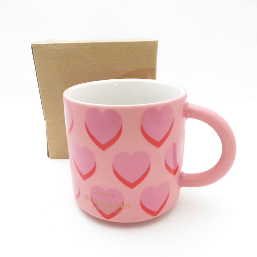 未使用 STARBUCKS スターバックス 2020年 バレンタイン 心心相愛馬克杯 マグカップ スタバ 台湾限定 ハート SO3678R1 【中古】