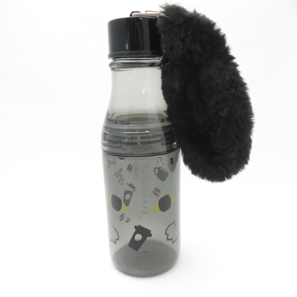 未使用 STARBUCKS スターバックス 2019年 ハロウィン キャットテイルストラップ サニーボトル スタバ テール 黒猫 水筒 マイボトル SO3685R1 【中古】