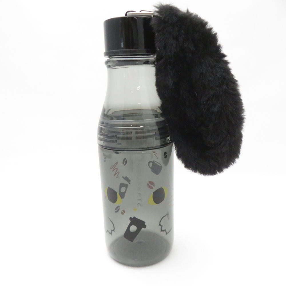 未使用 STARBUCKS スターバックス 2019年 ハロウィン キャットテイルストラップ サニーボトル スタバ テール 黒猫 水筒 マイボトル SO3685R1 【中古】