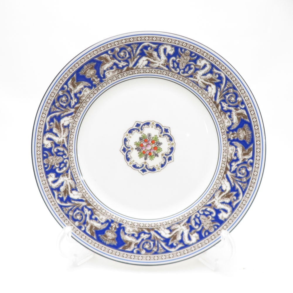 未使用 WEDGWOOD ウェッジウッド フロレンティーン マリン 中皿 20cmプレート 電子レンジ・食洗機可 SC9459B2 【中古】