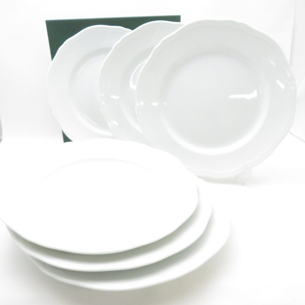 美品 Richard Ginori リチャードジノリ アンティコホワイト 大皿 6枚 セット 26cmプレート ディナー SC9442B1 【中古】