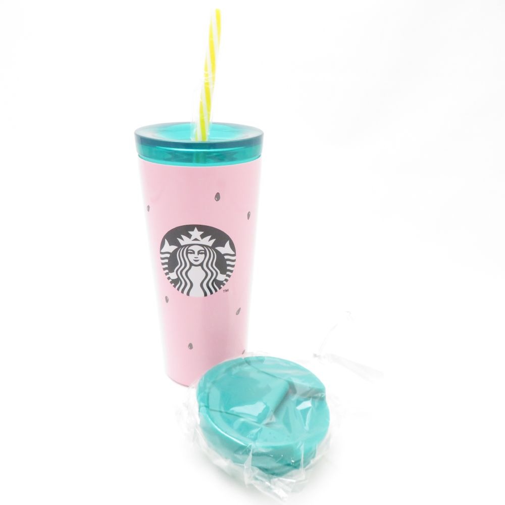 美品 STARBUCKS スターバックス スイカ ステンレスタンブラー 355ml スタバ 真空二重構造 SC9535F1 【中古】