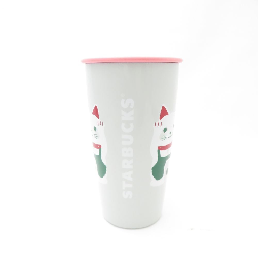 未使用 STARBUCKS スターバックス 招き猫 ステンレス カップシェイプボトル 355ml スタバ 2020年 富士山 SC9538F1 【中古】