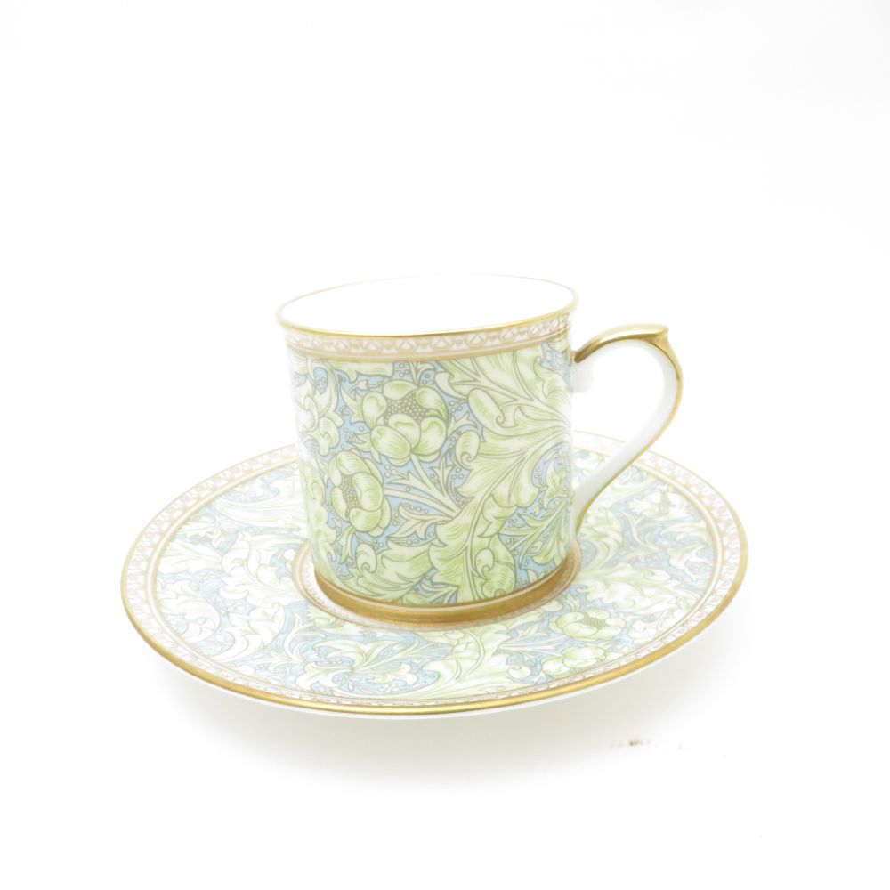 WILLIAM MORRIS ウィリアムモリス バチェラーズボタン コーヒーカップ＆ソーサー NIKKO ニッコー 花柄 SC9482X2 【中古】