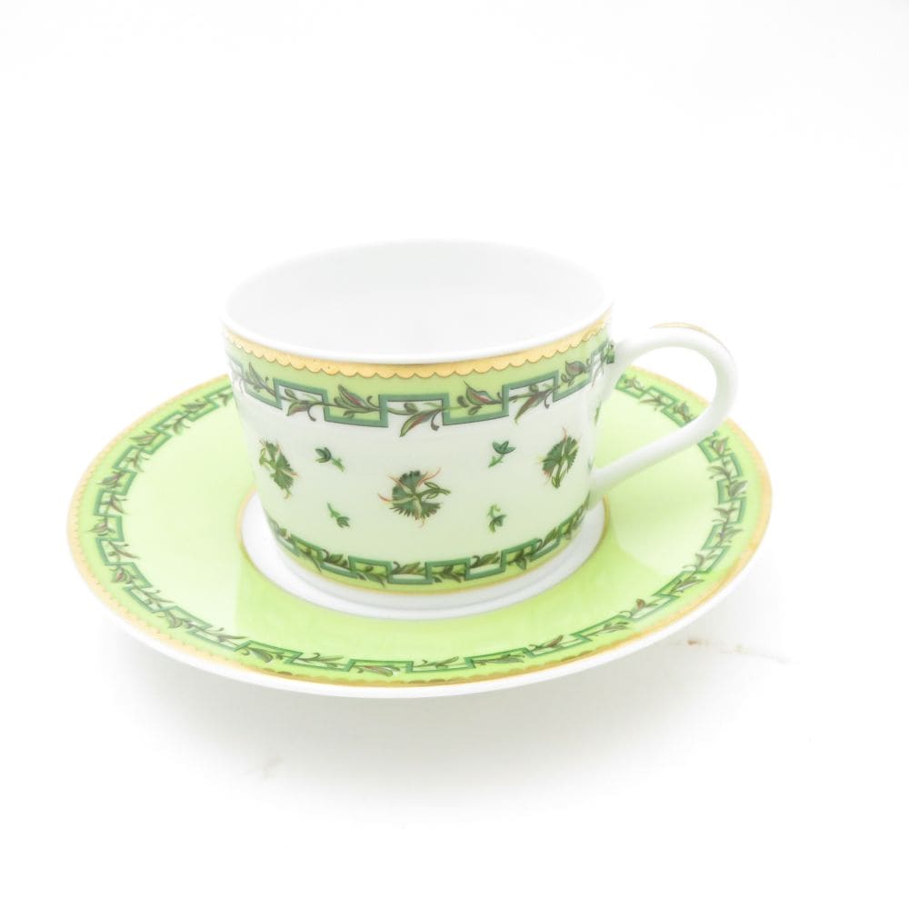 美品 RAYNAUD レイノーリモージュ Bougainville ブーゲンビリア コーヒーカップ＆ソーサー SC9483X2 【中古】