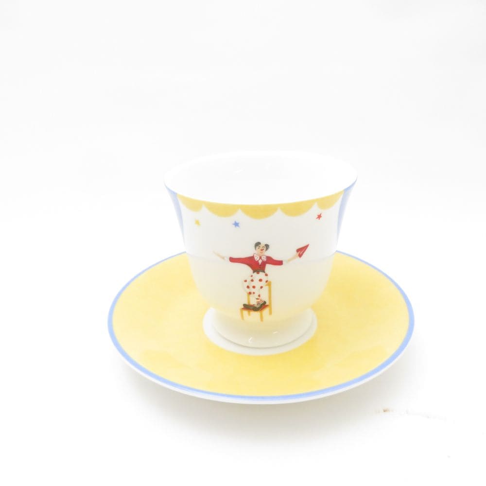 美品 HERMES エルメス Le clown サーカス カップ＆ソーサー ピエロ 道化師 SC9486X2 【中古】