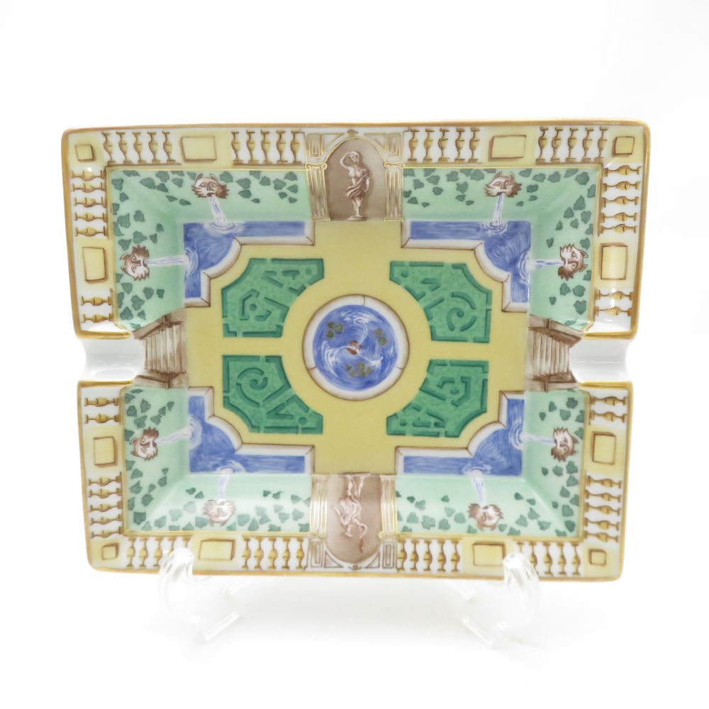 未使用 HERMES エルメス アッシュトレイ 灰皿 スクエアトレイ SM4801X2 【中古】