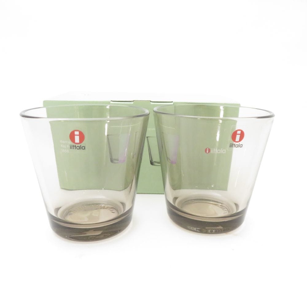 未使用 iittala イッタラ カルティオ グラス セット タンブラー リネン 210ml SD170A2 【中古】