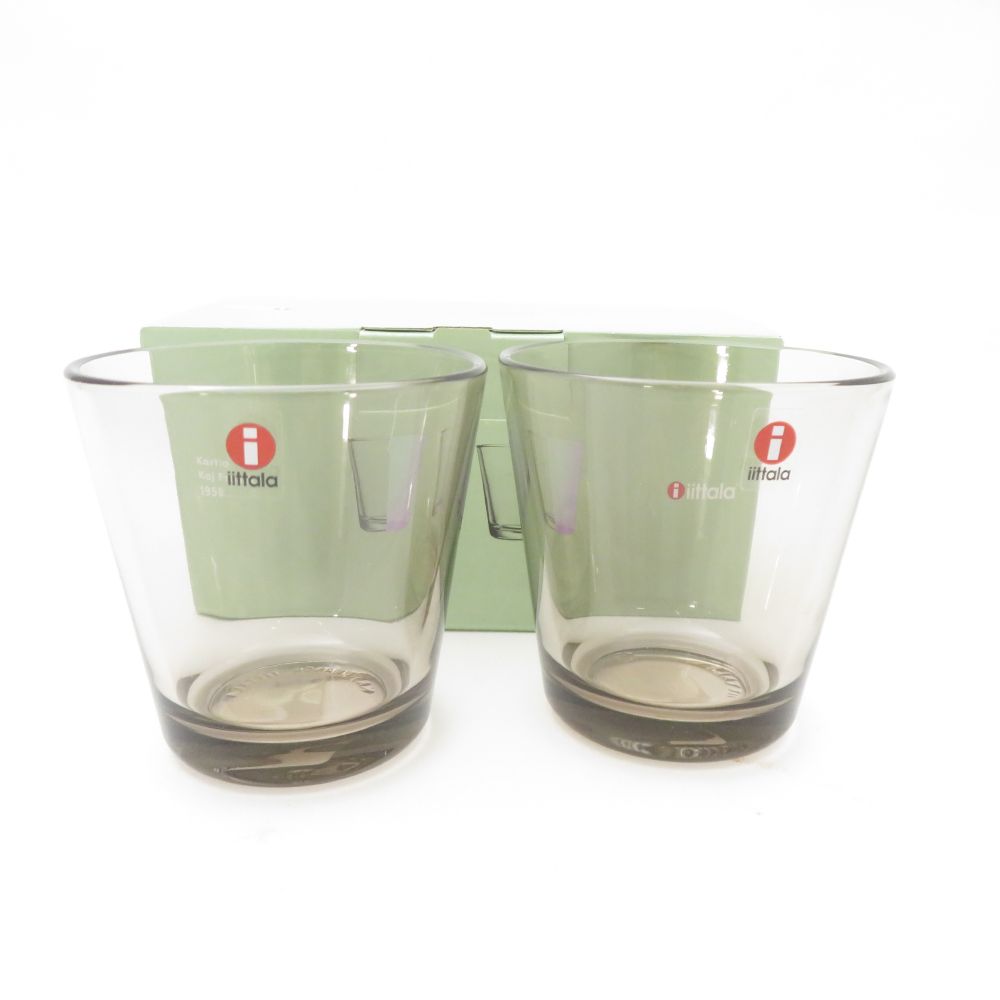 未使用 iittala イッタラ カルティオ グラス セット タンブラー リネン 210ml SD170A2 【中古】