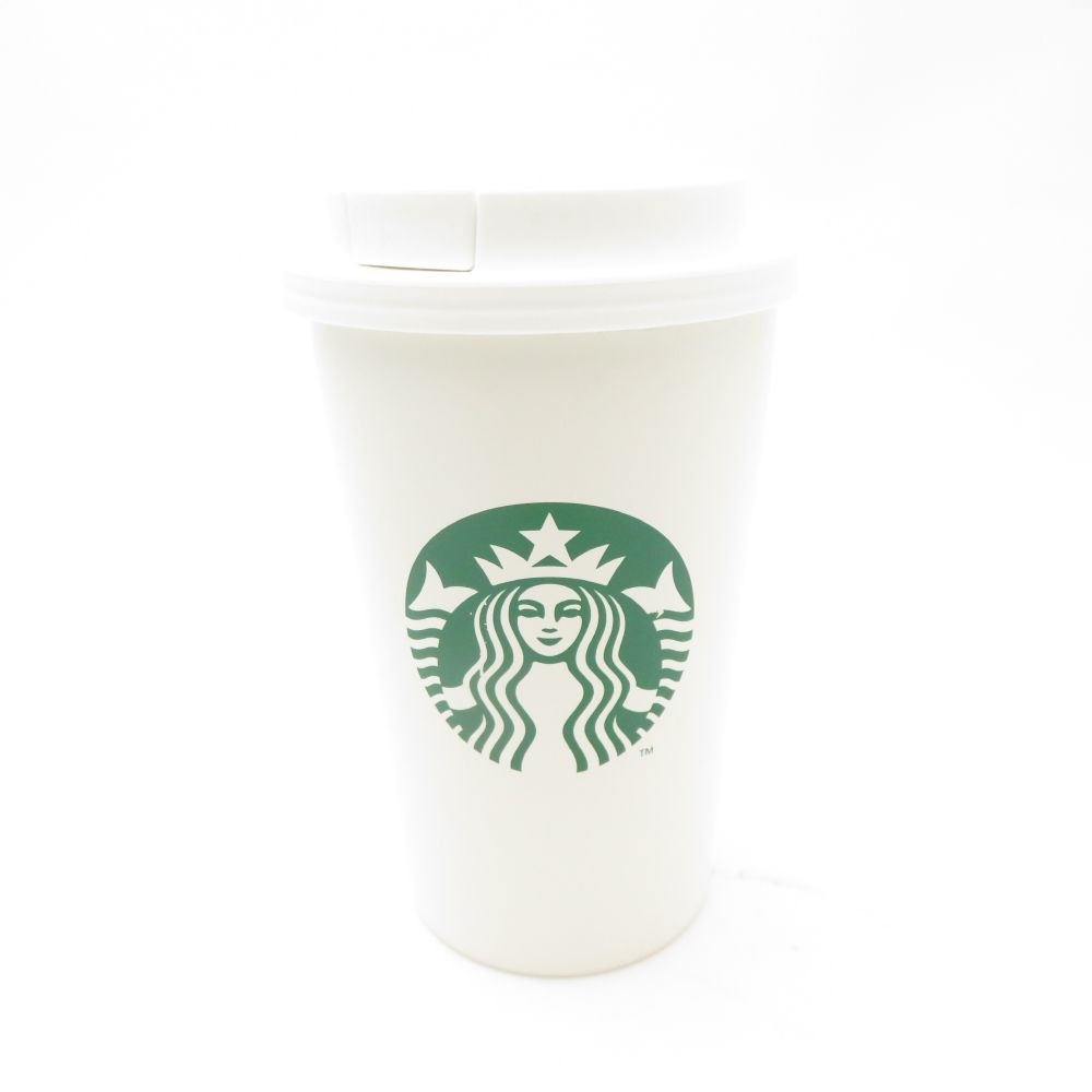 美品 STARBUCKS スターバックス ステンレスTOGO カップタンブラー マットホワイト サーモス SC9507A2 【中古】