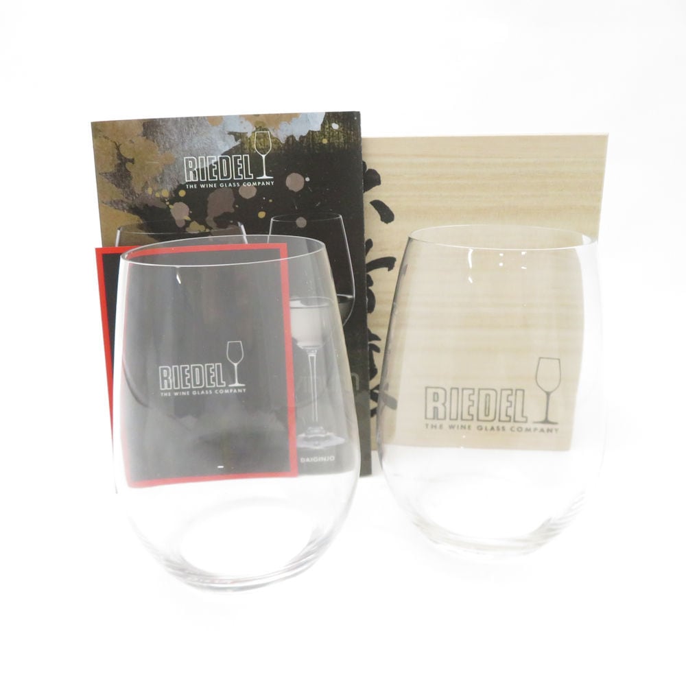未使用 RIEDEL リーデル 2414/22-2J 大吟醸オー ワインタンブラー 2点 ペア 375ml グラス 酒テイスター SC9549E2 【中古】