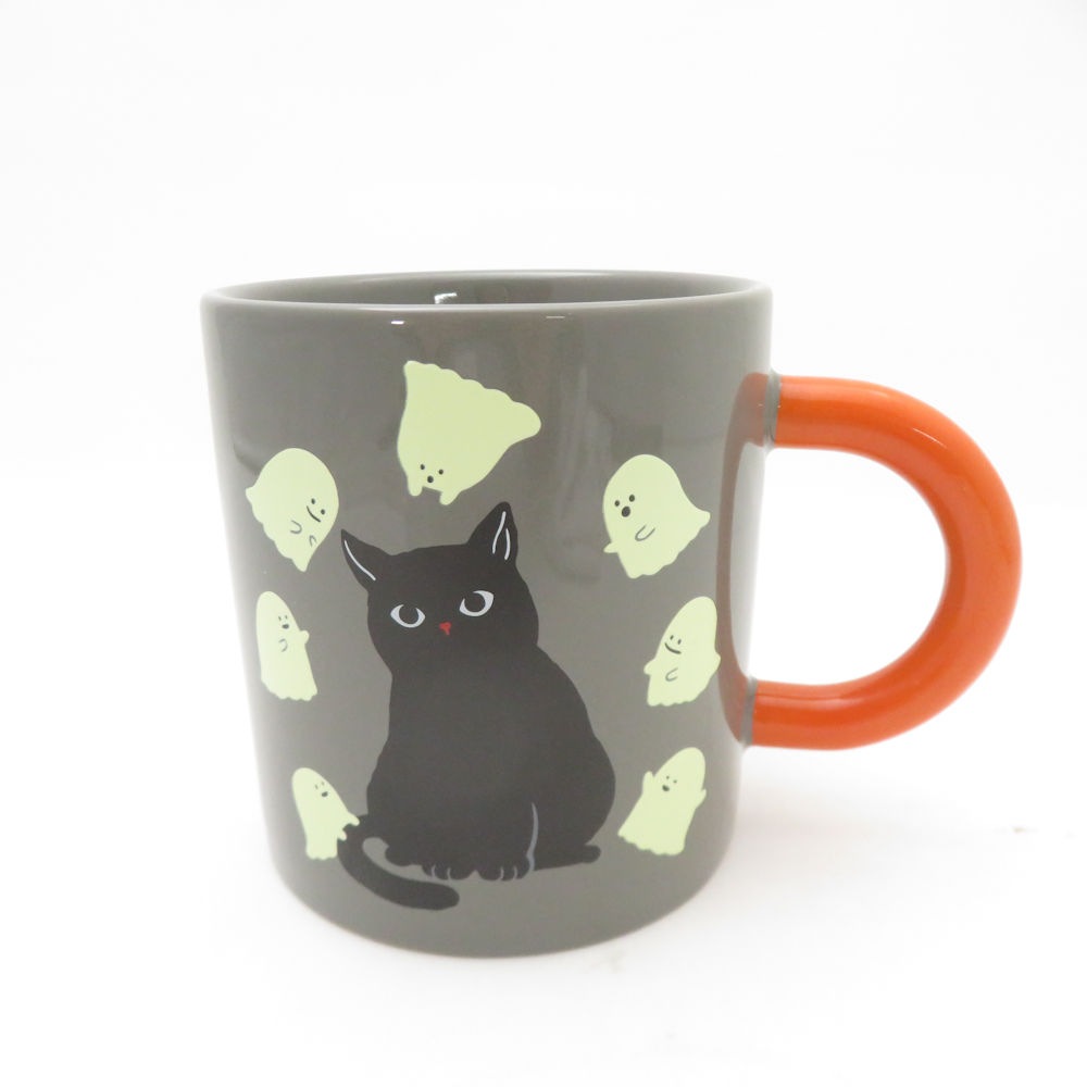 未使用 STARBUCKS スターバックス ハロウィン 2021 マグ グローインザダーク マグカップ 黒猫 ねこ キャット スタバ SO3702P1 【中古】